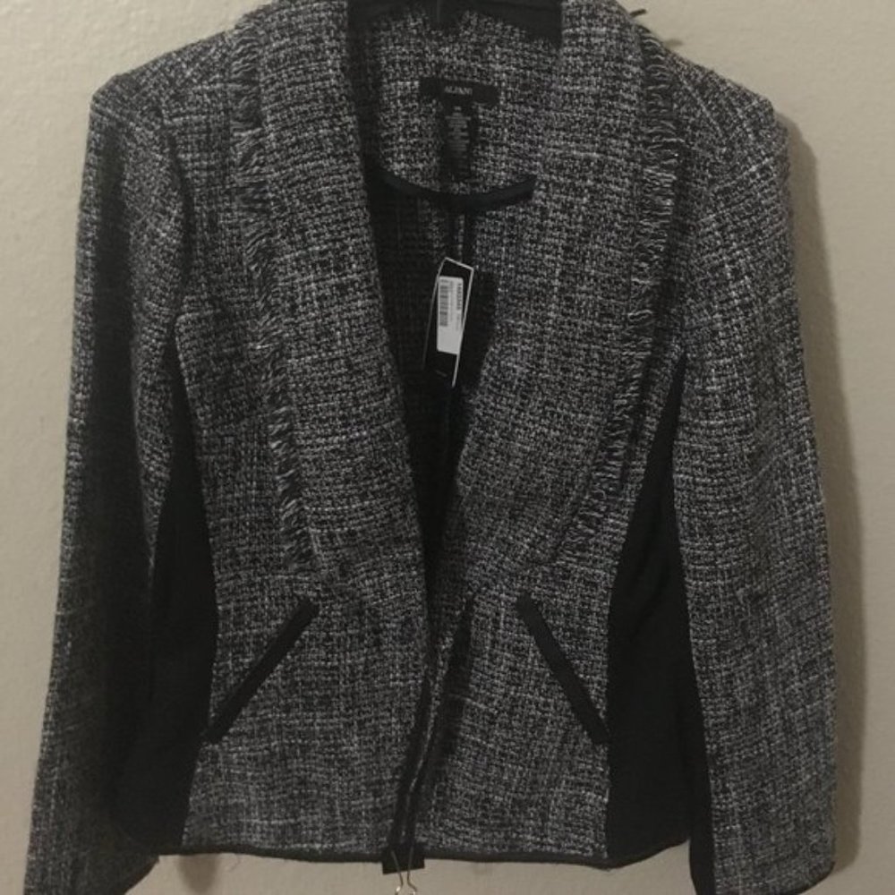 NWT Alfani Tweed Shawl Collar Jacket Blazer